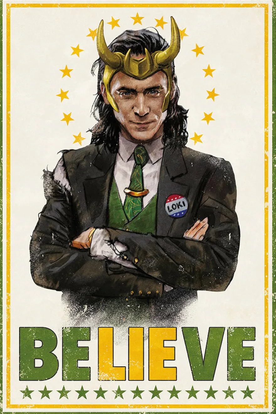Loki Poster Believe Tom Hiddleston