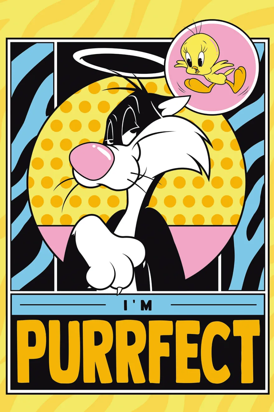 Looney Tunes Poster Sylvester & Tweety