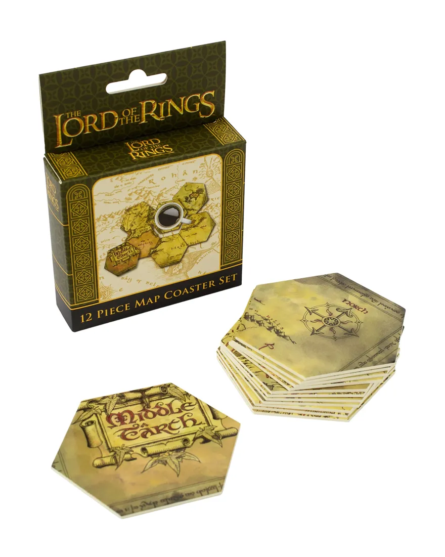 Lord of the Rings Untersetzer Mittelerde-Karte