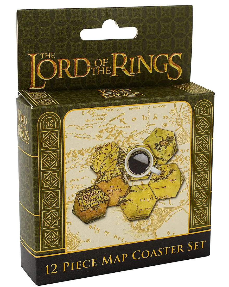 Lord of the Rings Untersetzer Mittelerde-Karte