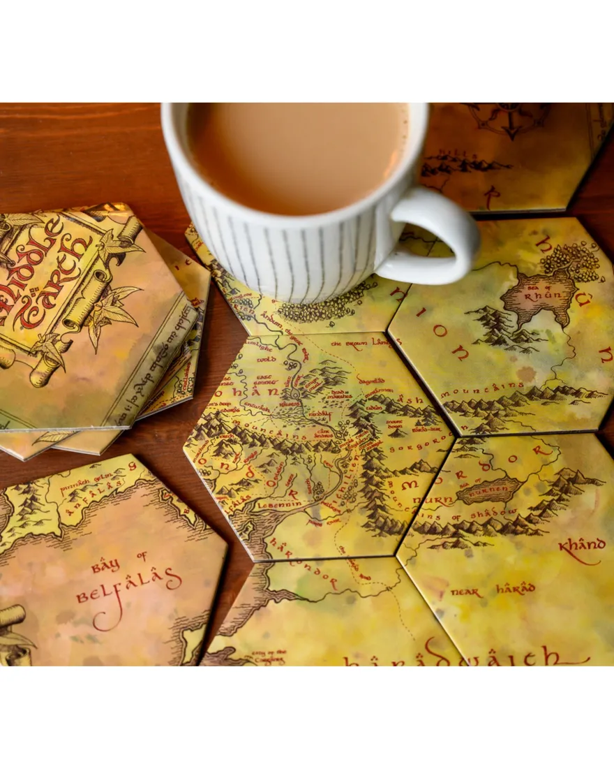 Lord of the Rings Untersetzer Mittelerde-Karte