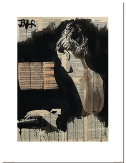 Loui Jover Kunstdruck Her Sonata