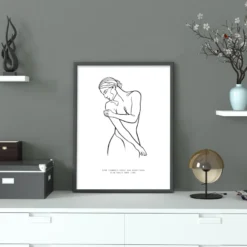 Love Yourself Kunstdruck Madeleine, Line-Art