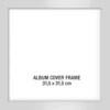 LP Album Cover Rahmen Holz (31,5 x 31,5 cm) - silber