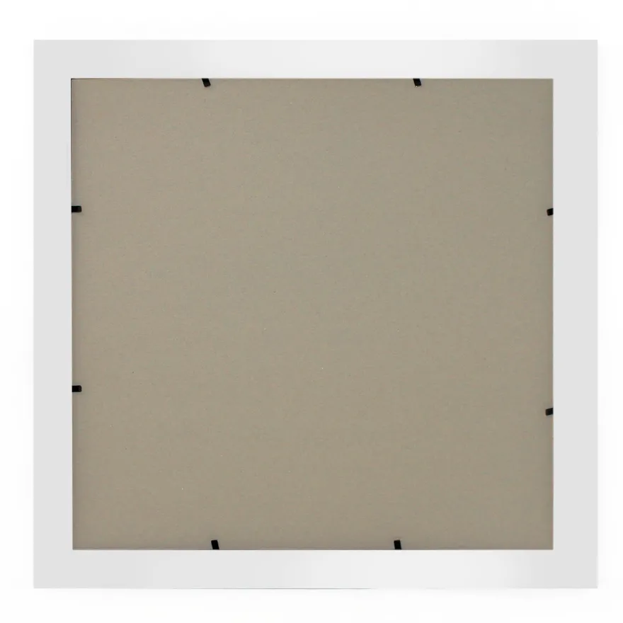 LP Album Cover Rahmen Holz (31,5 x 31,5 cm) - silber