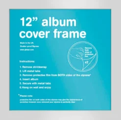 LP Album Cover Rahmen Holz (31,5 x 31,5 cm) - silber