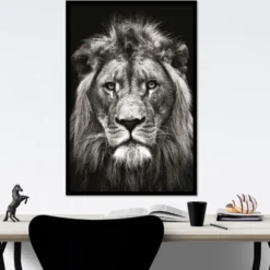 Löwe Poster Black & White Christian Meermann