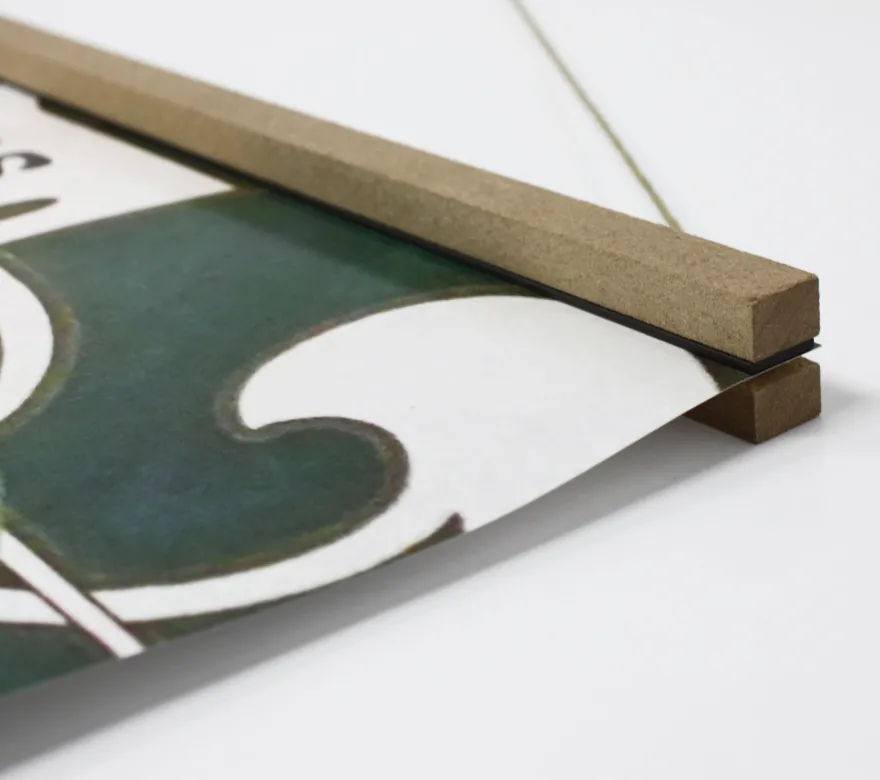 Magnetische Posterleiste 41cm Paar MDF Natur