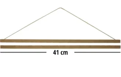 Magnetische Posterleiste 41cm Paar MDF Natur