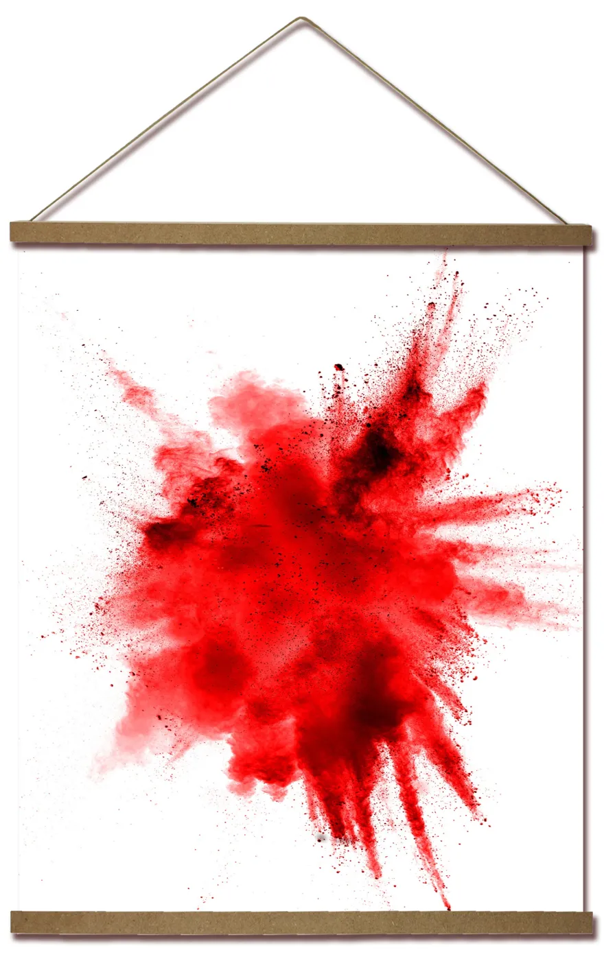 Magnetische Posterleiste 41cm Paar MDF Natur