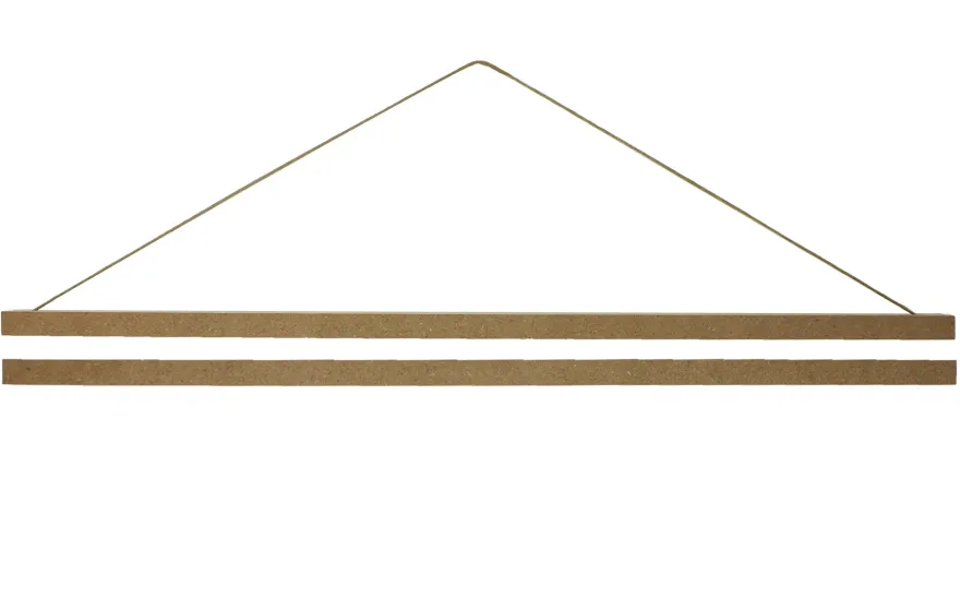 Magnetische Posterleiste 41cm Paar MDF Natur