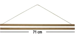 Magnetische Posterleiste 71cm Paar MDF Natur