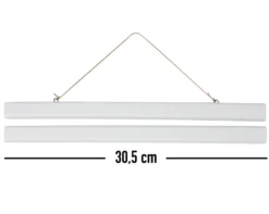Magnetische Posterleisten 30,5 cm, Paar, Kunststoff weiß