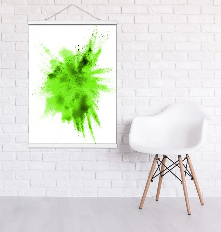 Magnetische Posterleisten 70 cm, Paar, Kunststoff weiß
