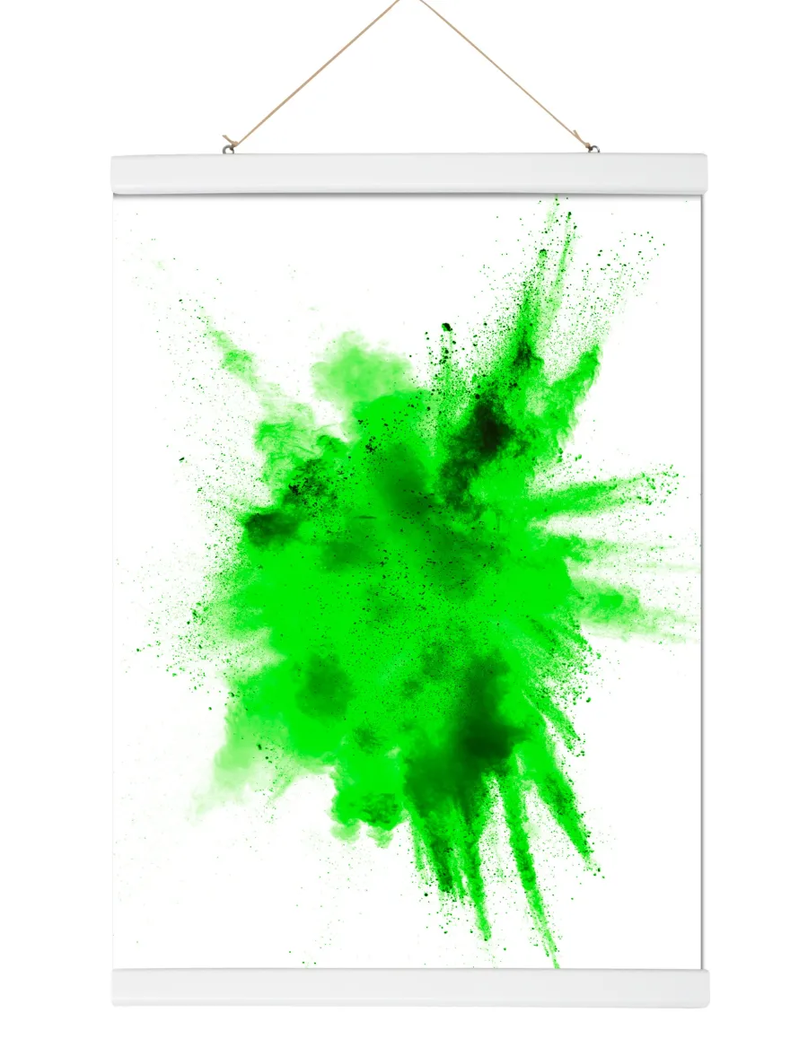 Magnetische Posterleisten 70 cm, Paar, Kunststoff weiß