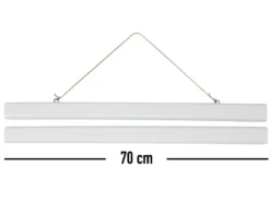 Magnetische Posterleisten 70 cm, Paar, Kunststoff weiß
