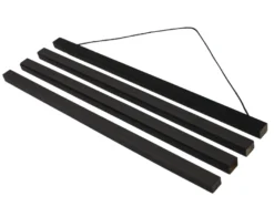 Magnetische Posterleisten 62 cm, Paar, MDF schwarz