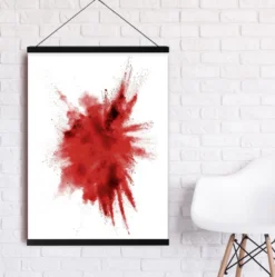 Magnetische Posterleisten 71 cm, Paar, MDF schwarz
