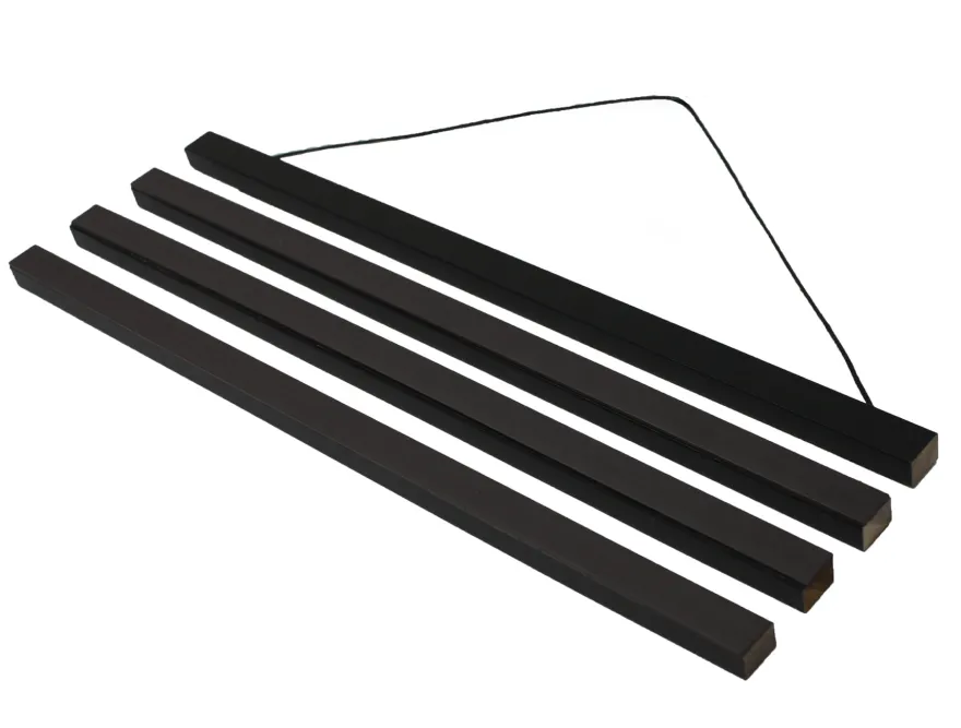Magnetische Posterleisten 71 cm, Paar, MDF schwarz