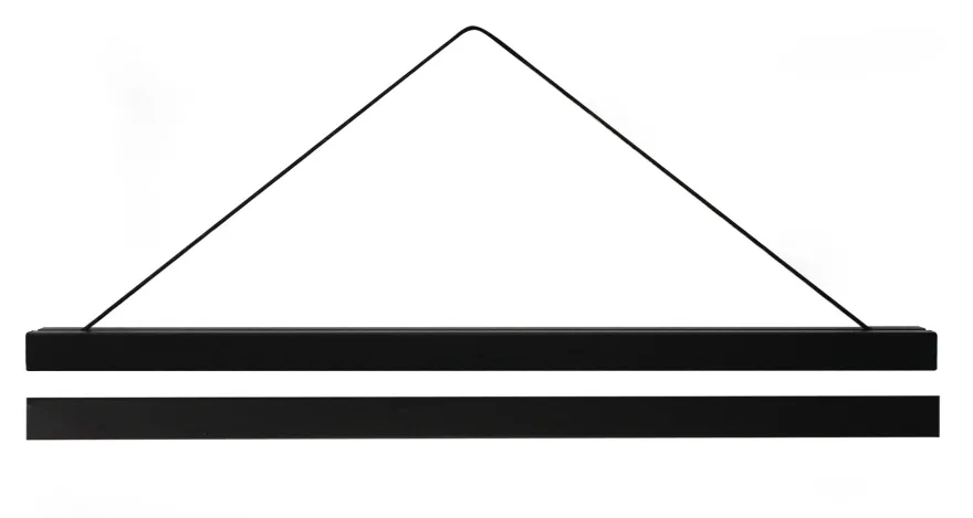 Magnetische Posterleisten 71 cm, Paar, MDF schwarz