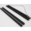 Magnetische Posterleisten 62 cm, 3 Paar, MDF schwarz