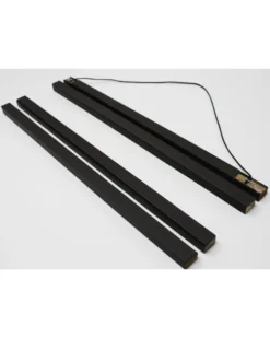 Magnetische Posterleisten 62 cm, 3 Paar, MDF schwarz