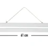 Magnetische Posterleisten 61 cm, Paar, Kunststoff weiß