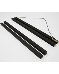 Magnetische Posterleisten 62 cm, 10 Paar, MDF schwarz