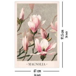 Magnolia Poster - Vintage Plakat - by L. Prang & Co, 1886 -61x91,5 cm