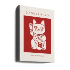Maneki-Neko Cat Red