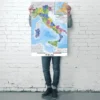 Mappa Italia Fisico Politico Karte von Italien