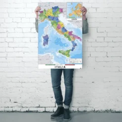 Mappa Italia Fisico Politico Karte von Italien