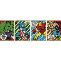 Marvel Comics Langbahnposter Retro
