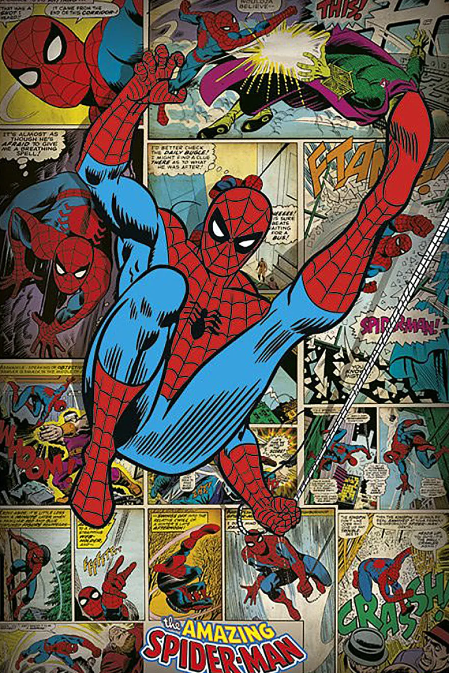 Marvel Comics Poster 3er-Set Retro