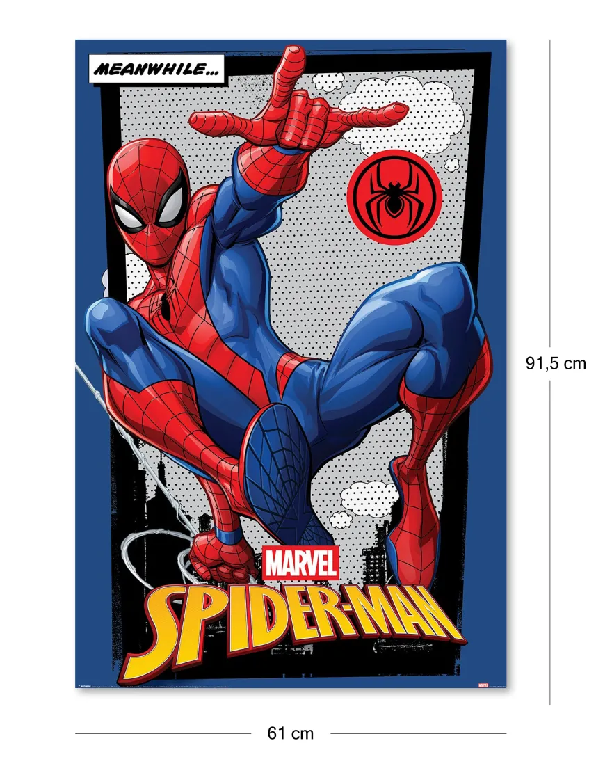 Marvel Comics Spiderman Poster "Meanwhile..." | 61x91,5 cm