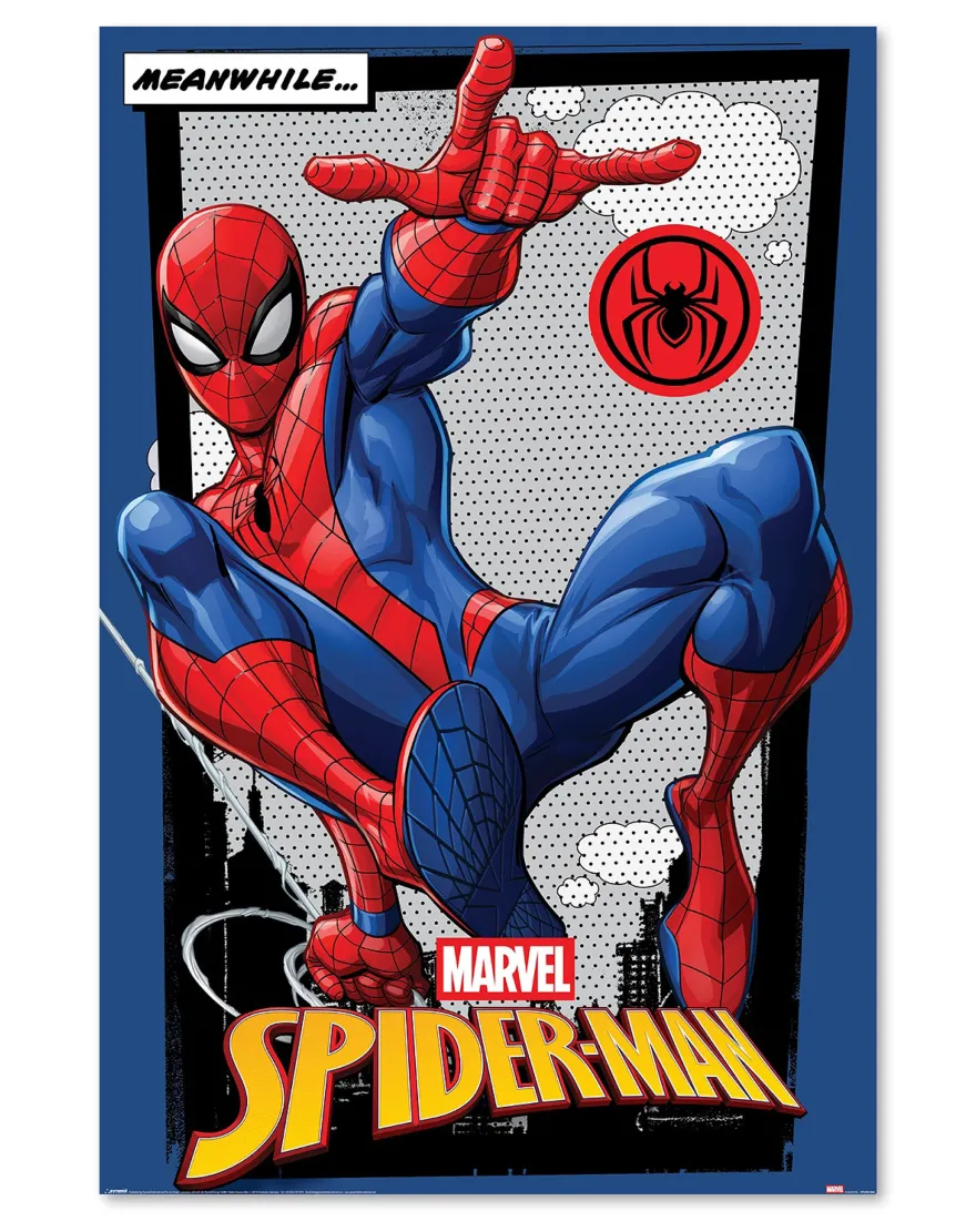 Marvel Comics Spiderman Poster "Meanwhile..." | 61x91,5 cm