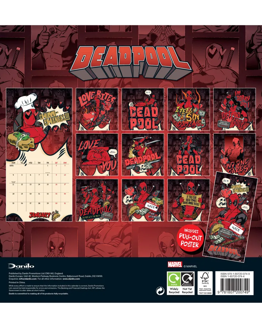 Marvel Deadpool Kalender 2027
