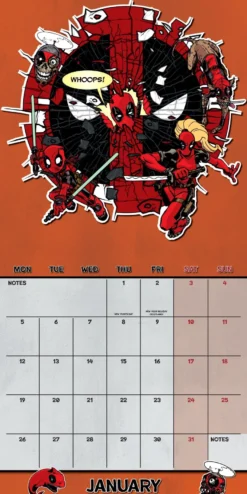 Marvel Deadpool Kalender 2026