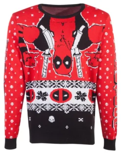 Marvel Deadpool Strickpullover Unisex Weihnachten