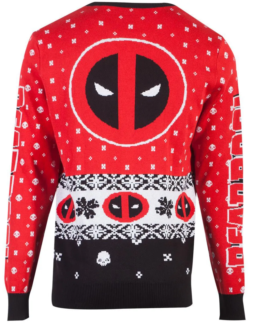 Marvel Deadpool Strickpullover Unisex Weihnachten