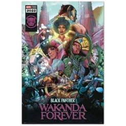Marvel Poster Black Panther Wakanda Forever Comic