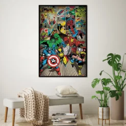 Marvel Poster Here Come The Heroes