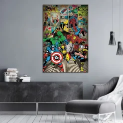 Marvel Poster Here Come The Heroes