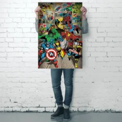 Marvel Poster Here Come The Heroes