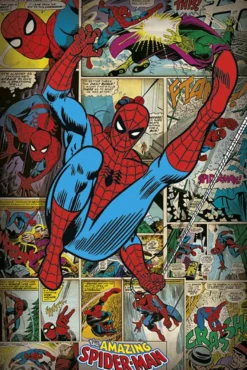 Marvel Poster Spider-Man Retro Comic