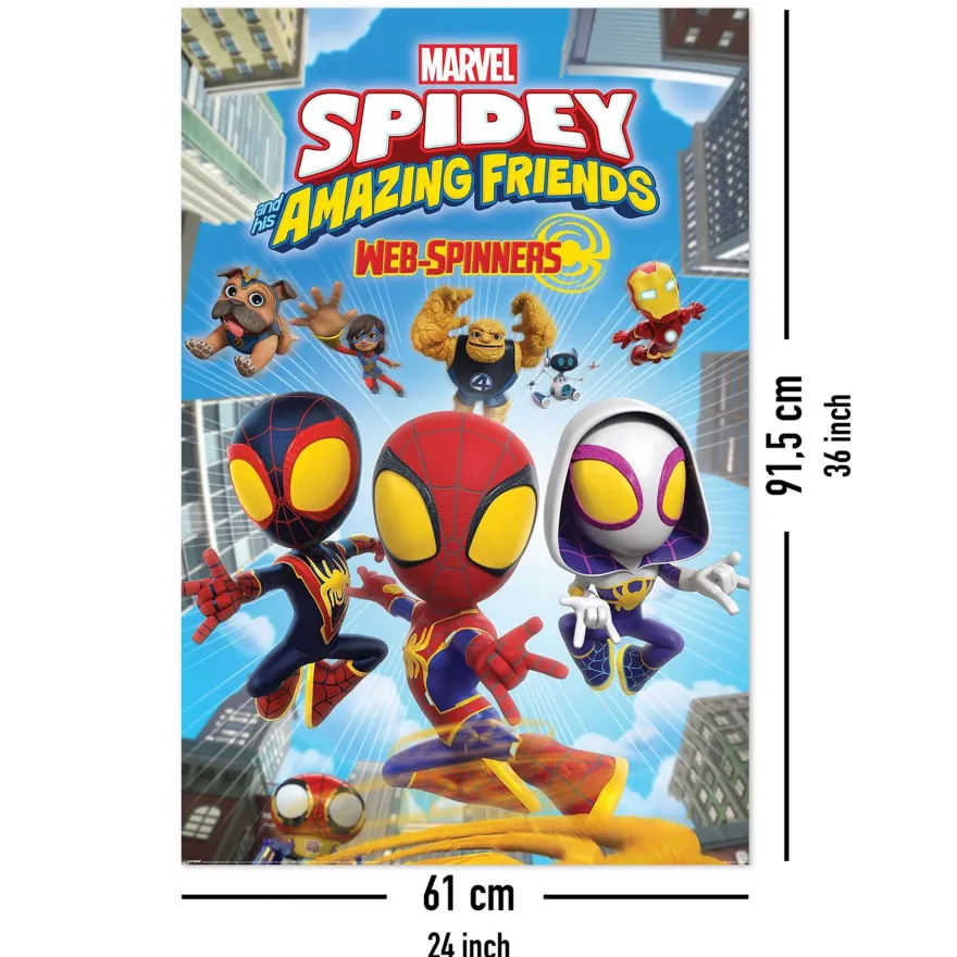 Marvel Spidey And His Amazing Friends Poster Web-Spinners