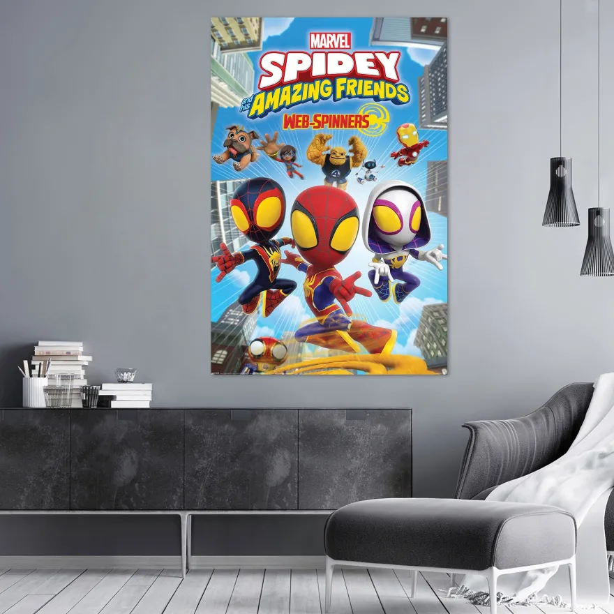 Marvel Spidey And His Amazing Friends Poster Web-Spinners