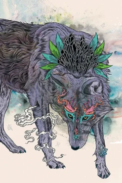 Mat Miller Poster Journeying Spirit - Wolf