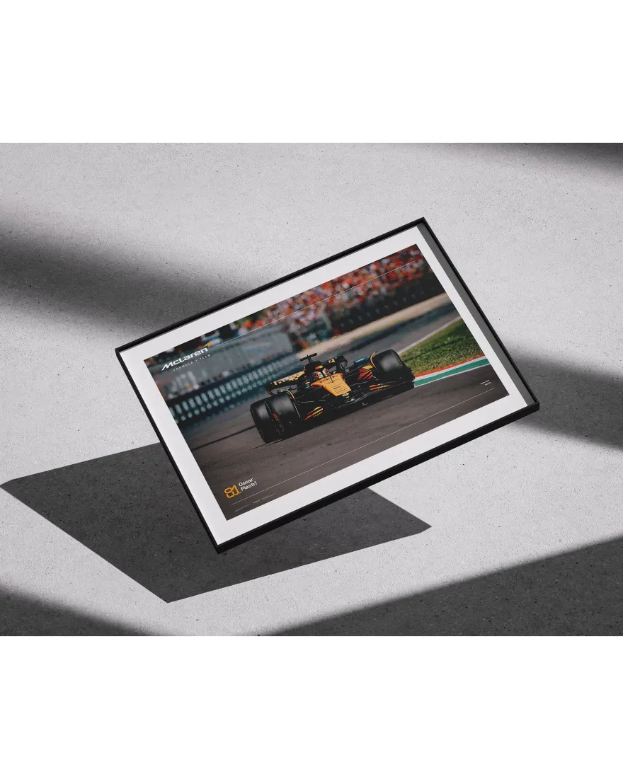 McLaren Formel 1 Poster Oscar Piastri - Imola