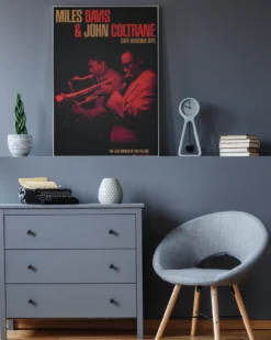 M. Davis & J. Coltrane Poster Cafe Bohemia NYC